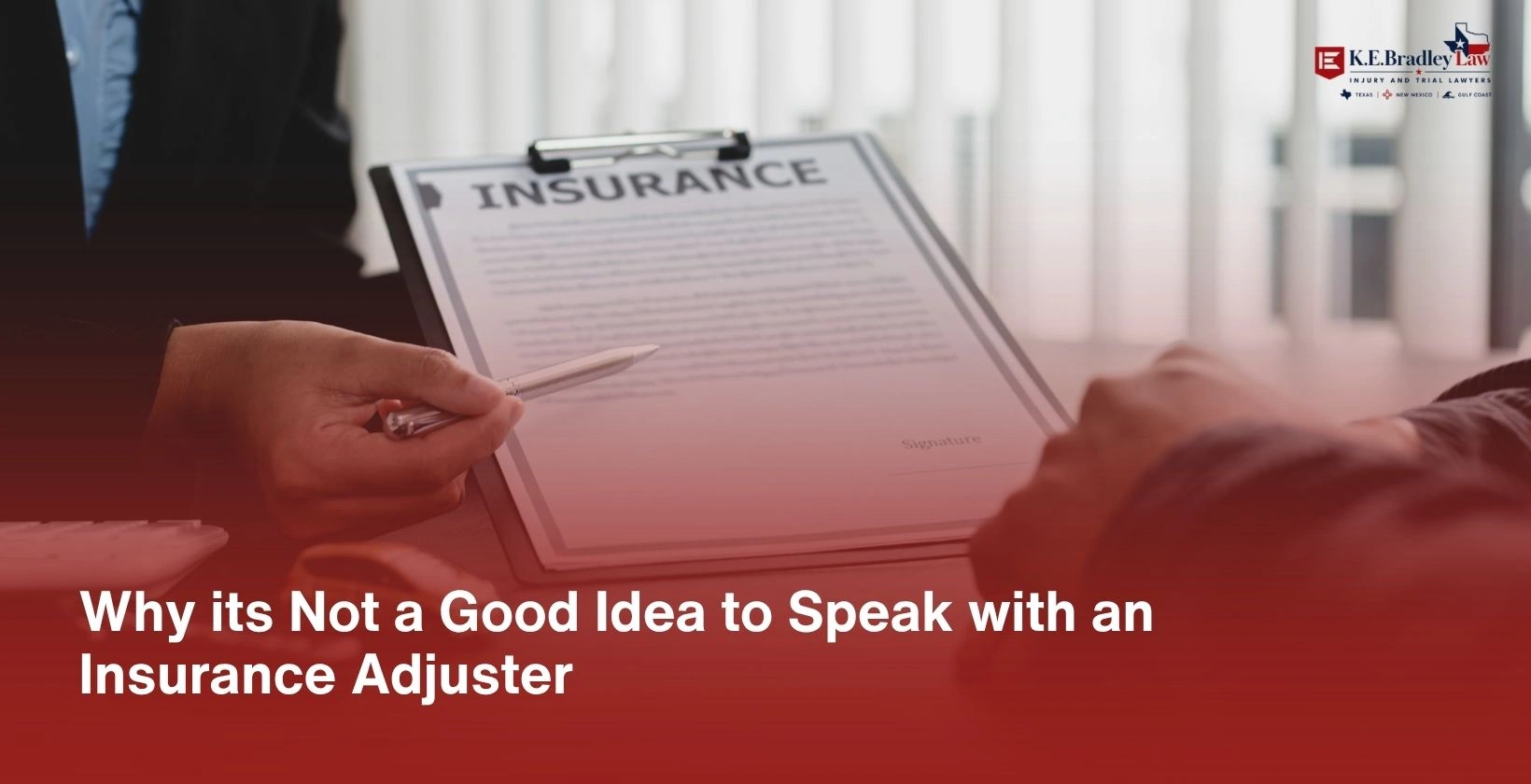 Speaking with an Insurance Adjuster